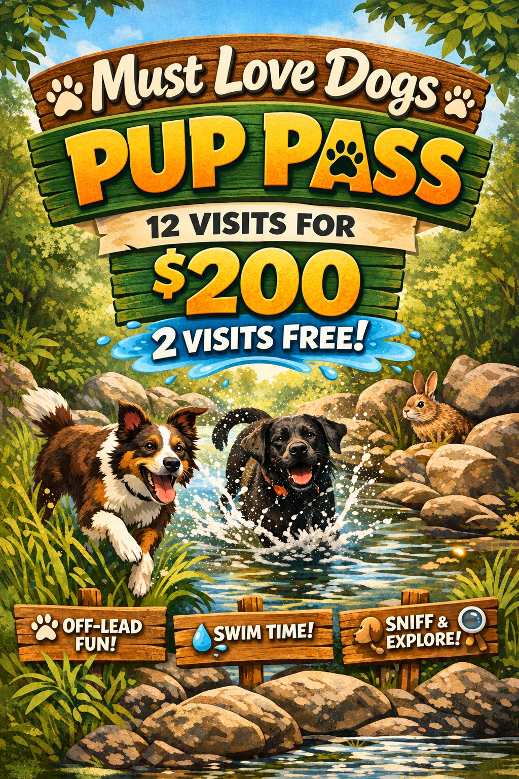 Must Love Dogs Pup Pass -- 12 Visits